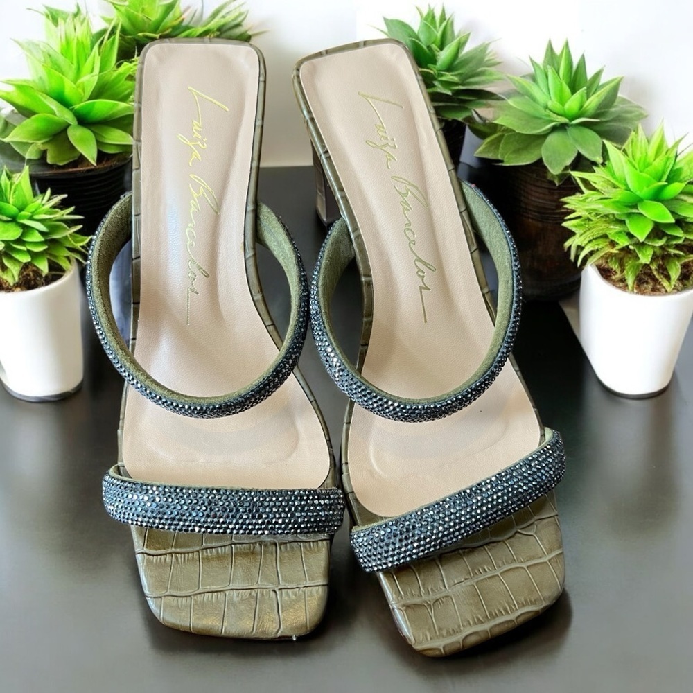 Luiza Barcelos Green Block Heel